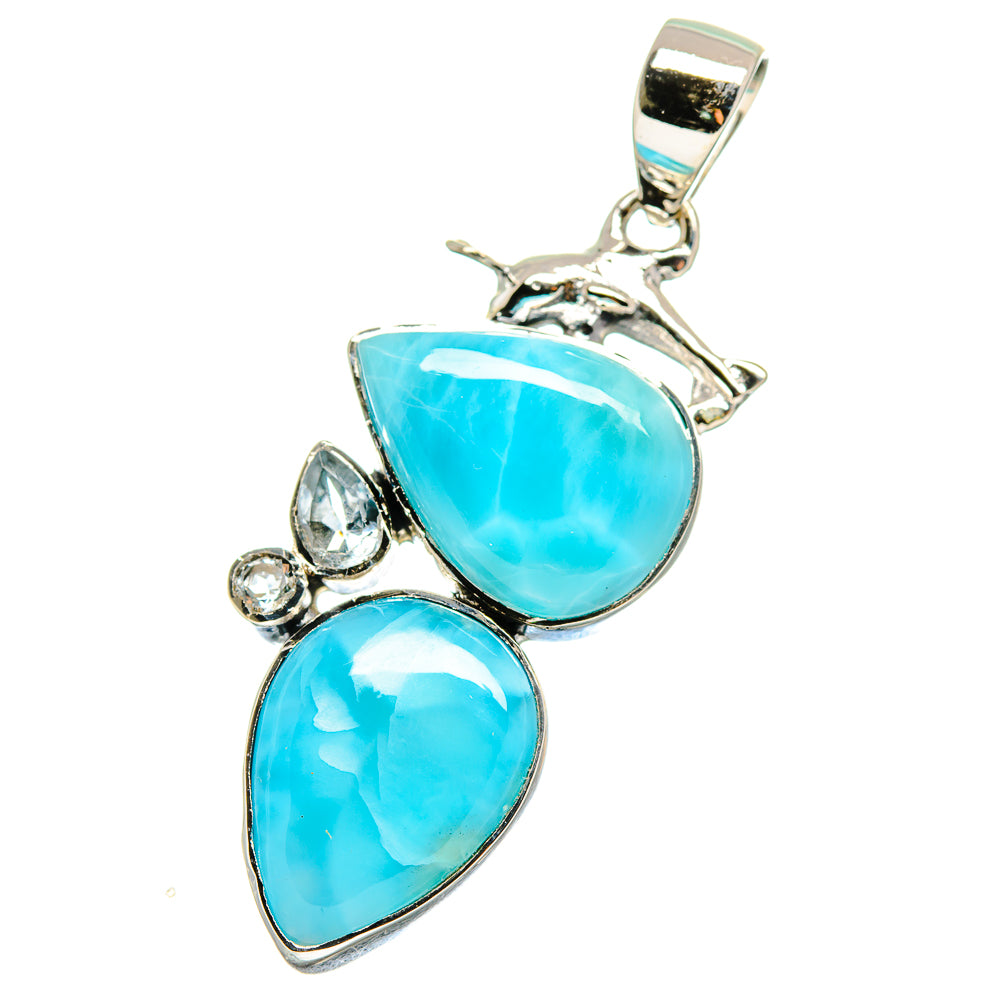 Larimar Pendants handcrafted by Anasilvercos - PD17478