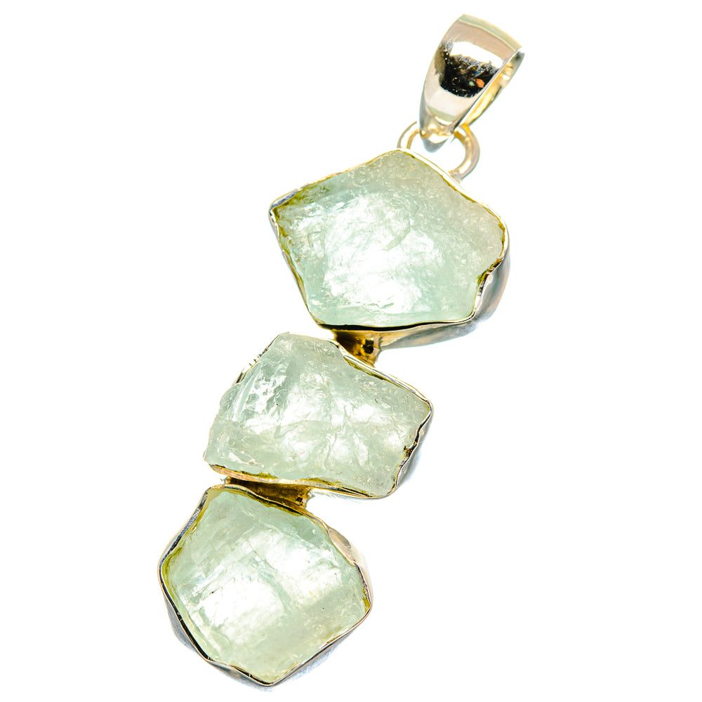 Aquamarine Pendants handcrafted by Anasilvercos - PD17498