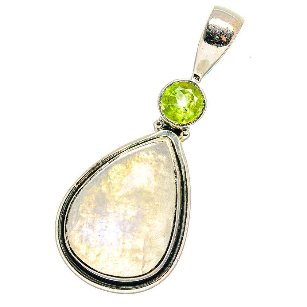 Rainbow Moonstone Pendants handcrafted by Anasilvercos - PD17508