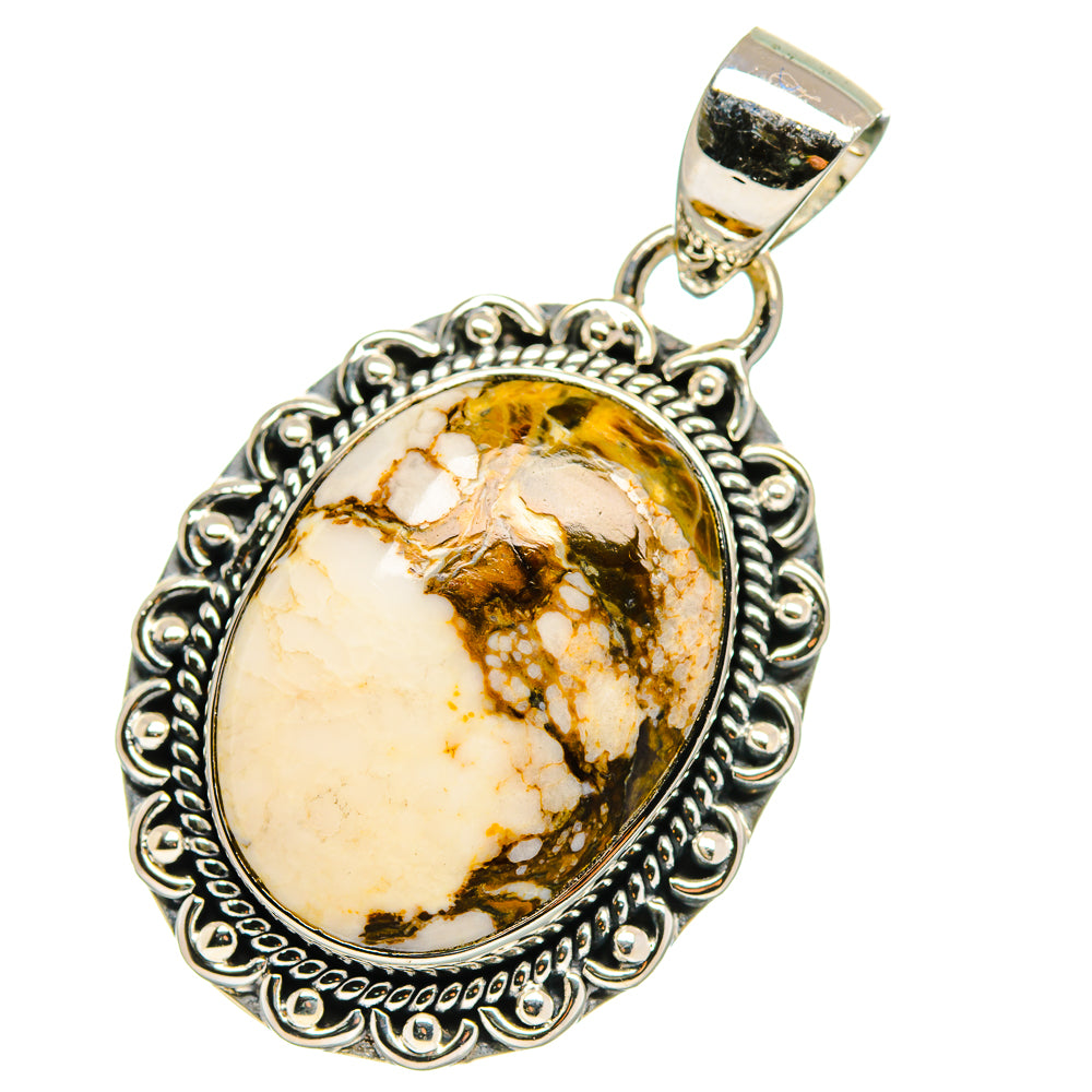 Peanut Wood Jasper Pendants handcrafted by Anasilvercos - PD17510 - Photo 2