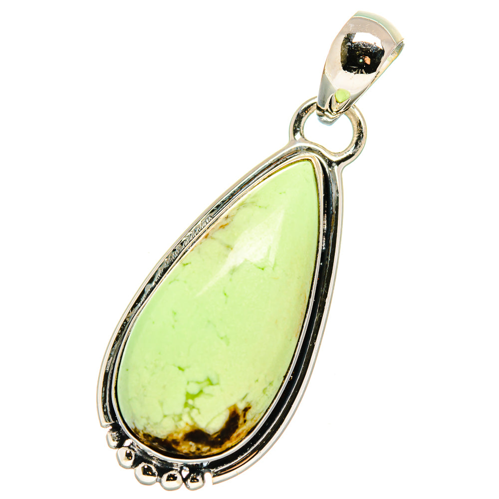 Lemon Chrysoprase Pendants handcrafted by Anasilvercos - PD17511