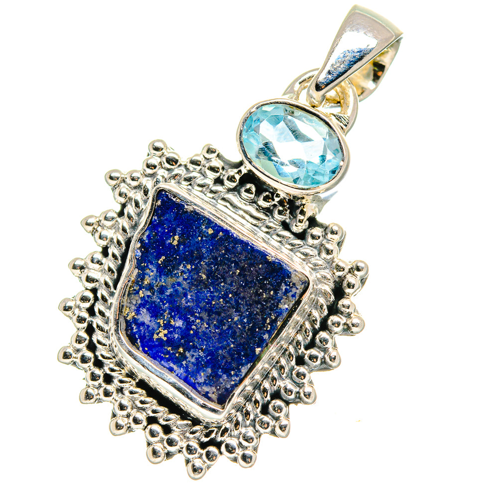 Lapis Lazuli Pendants handcrafted by Anasilvercos - PD17516