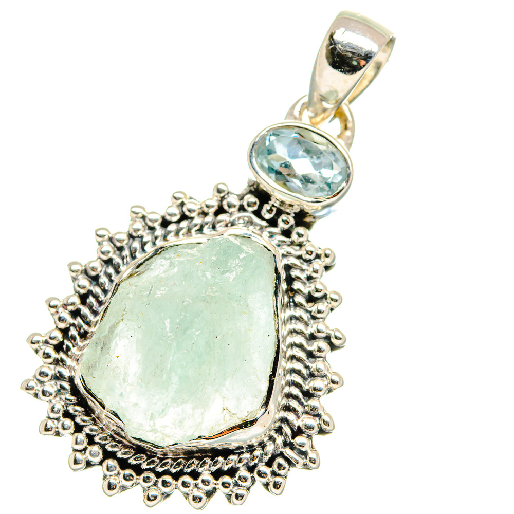 Aquamarine Pendants handcrafted by Anasilvercos - PD17523