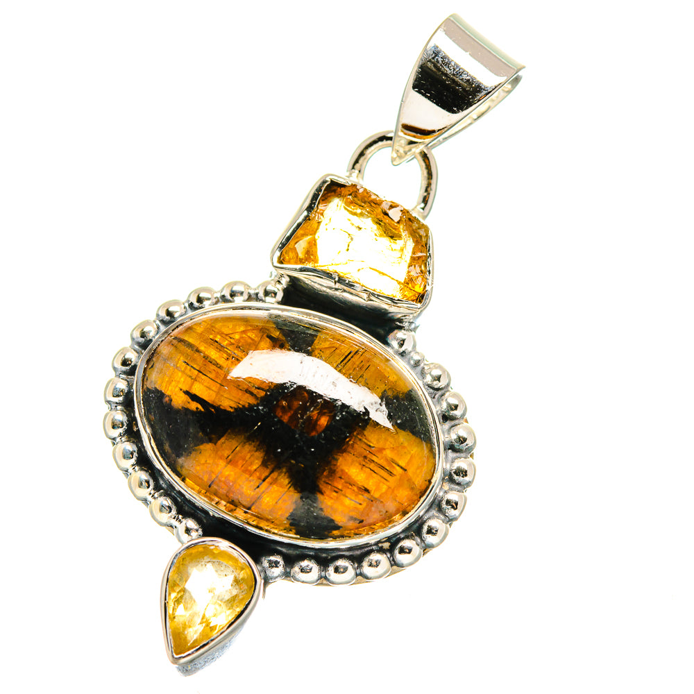 Chiastolite Pendants handcrafted by Anasilvercos - PD17525