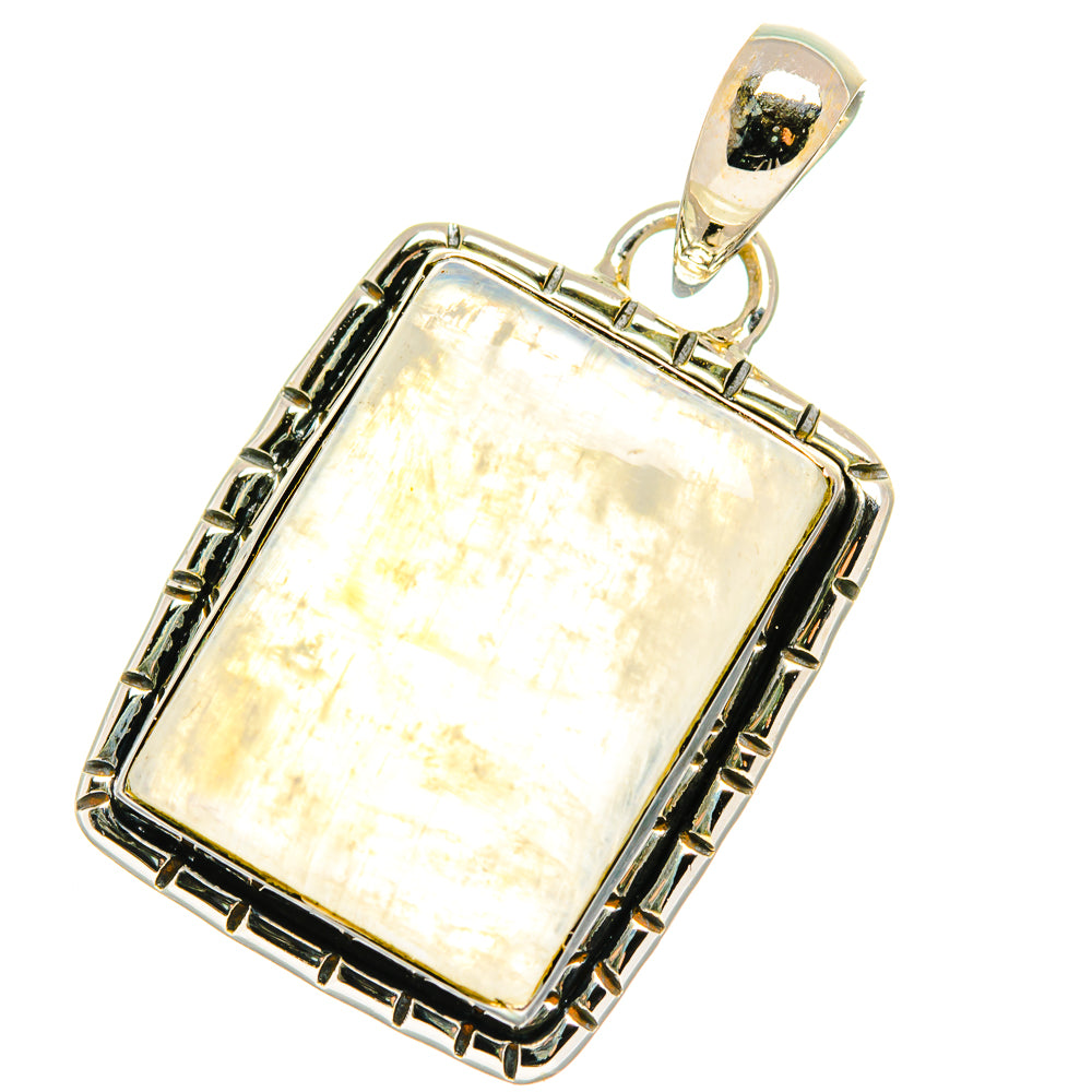 Rainbow Moonstone Pendants handcrafted by Anasilvercos - PD17526