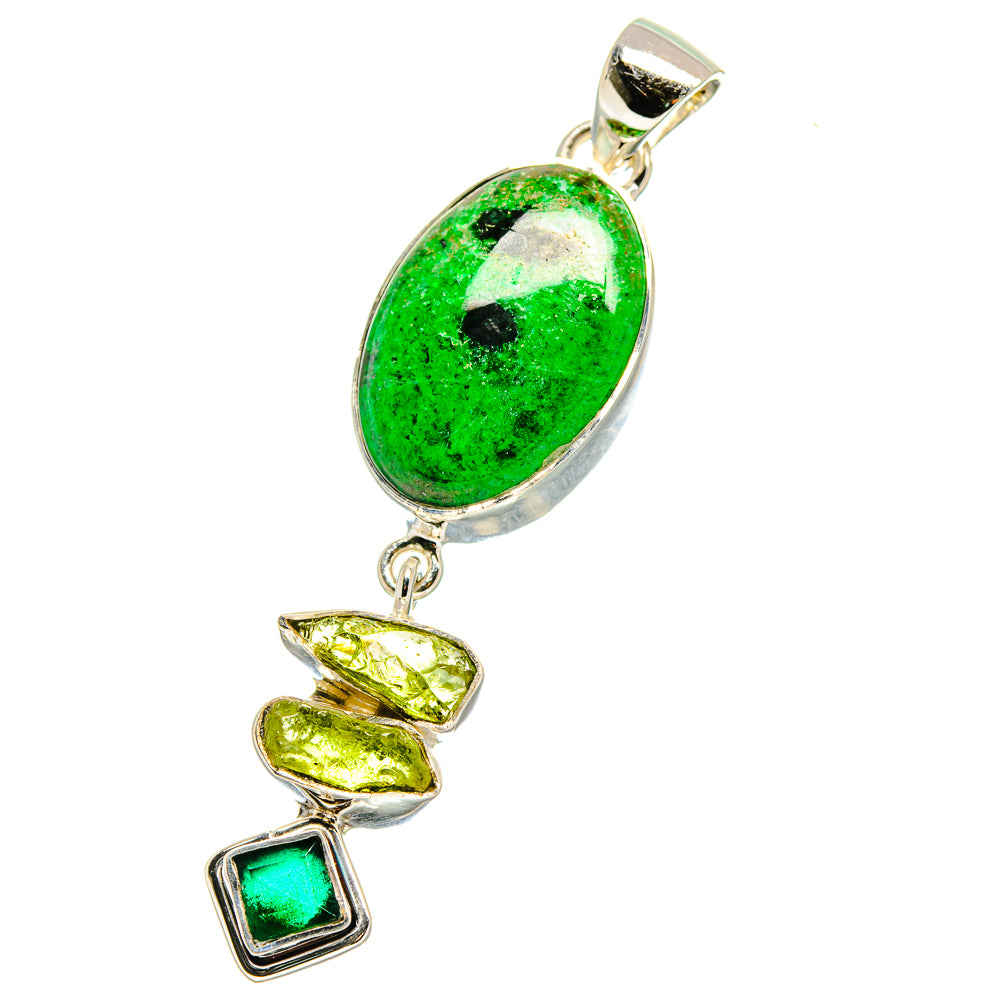Gaspeite Pendants handcrafted by Anasilvercos - PD17527