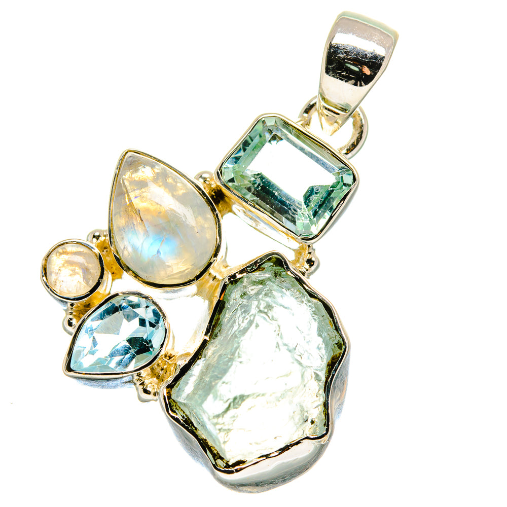 Aquamarine Pendants handcrafted by Anasilvercos - PD17535