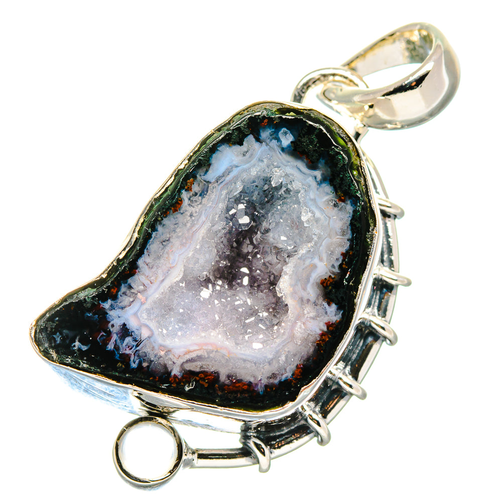 Coconut Geode Slice Pendants handcrafted by Anasilvercos - PD17536
