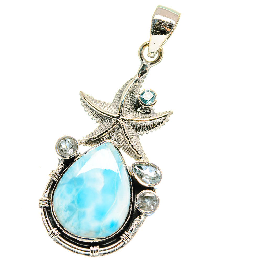 Larimar Pendants handcrafted by Anasilvercos - PD17540