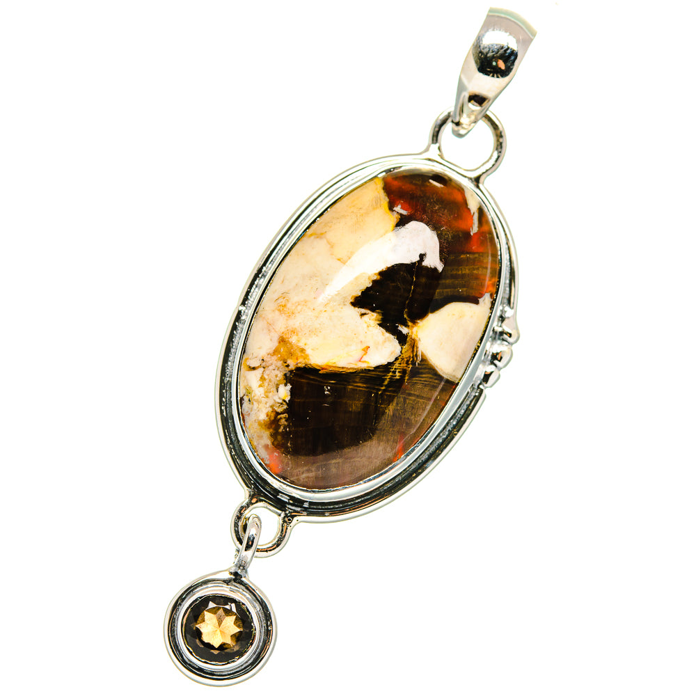 Peanut Wood Jasper Pendants handcrafted by Anasilvercos - PD17547