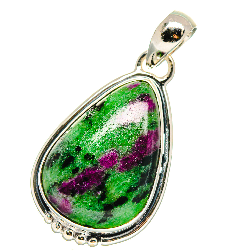 Ruby Zoisite Pendants handcrafted by Anasilvercos - PD17566