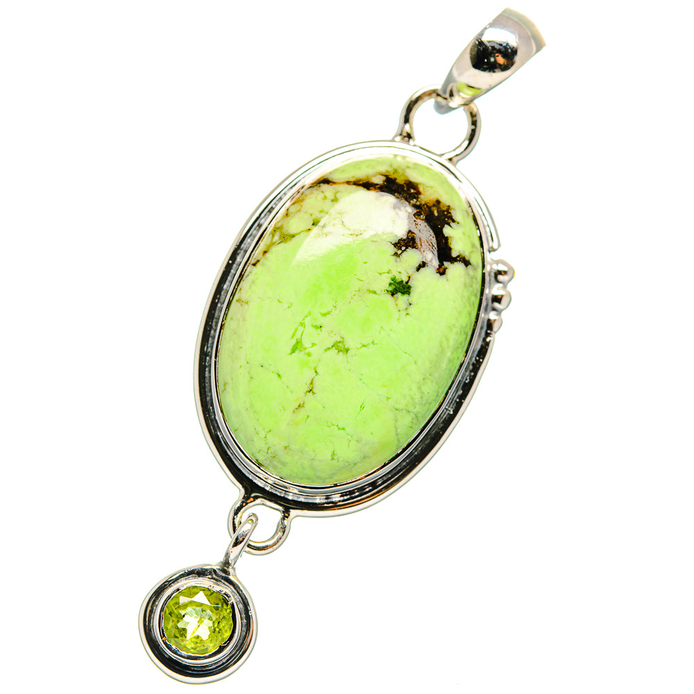 Lemon Chrysoprase Pendants handcrafted by Anasilvercos - PD17576