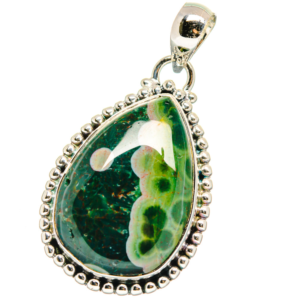 Ocean Jasper Pendants handcrafted by Anasilvercos - PD17585