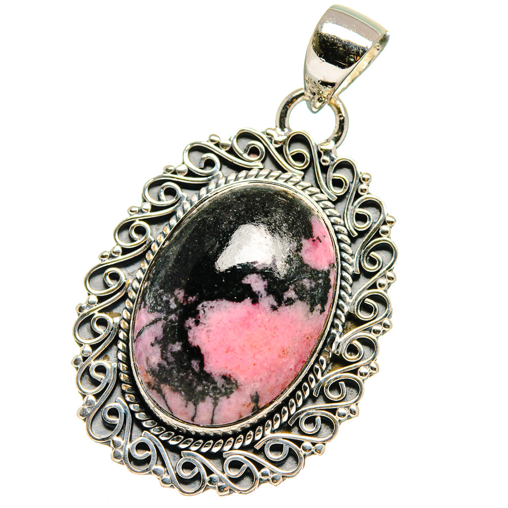 Rhodonite Pendants handcrafted by Anasilvercos - PD17591