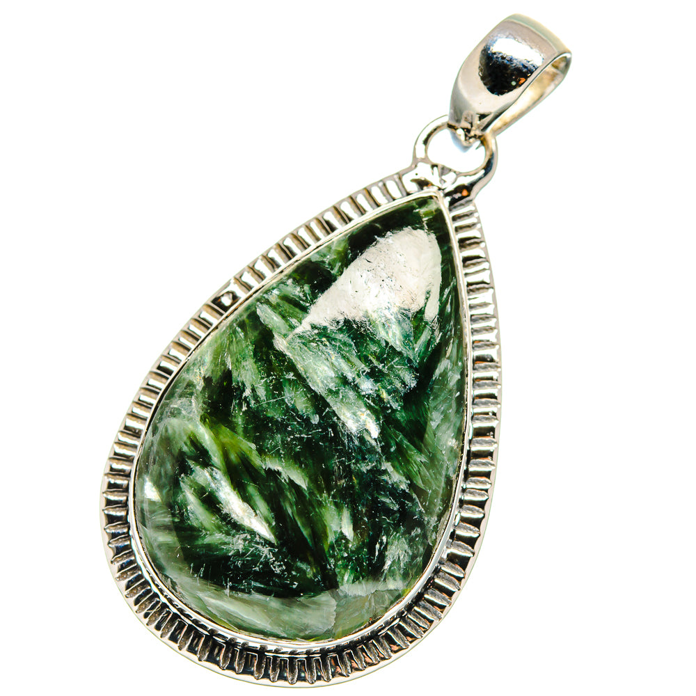 Seraphinite Pendants handcrafted by Anasilvercos - PD17594