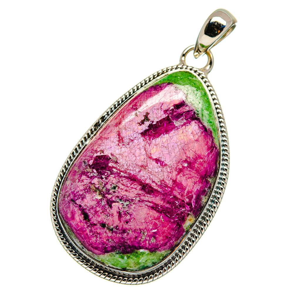 Ruby Zoisite Pendants handcrafted by Anasilvercos - PD17598