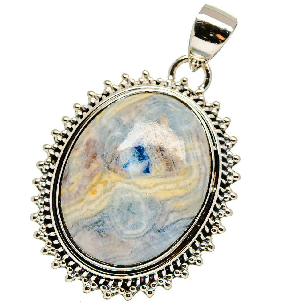 Blue Scheelite Pendants handcrafted by Anasilvercos - PD17604