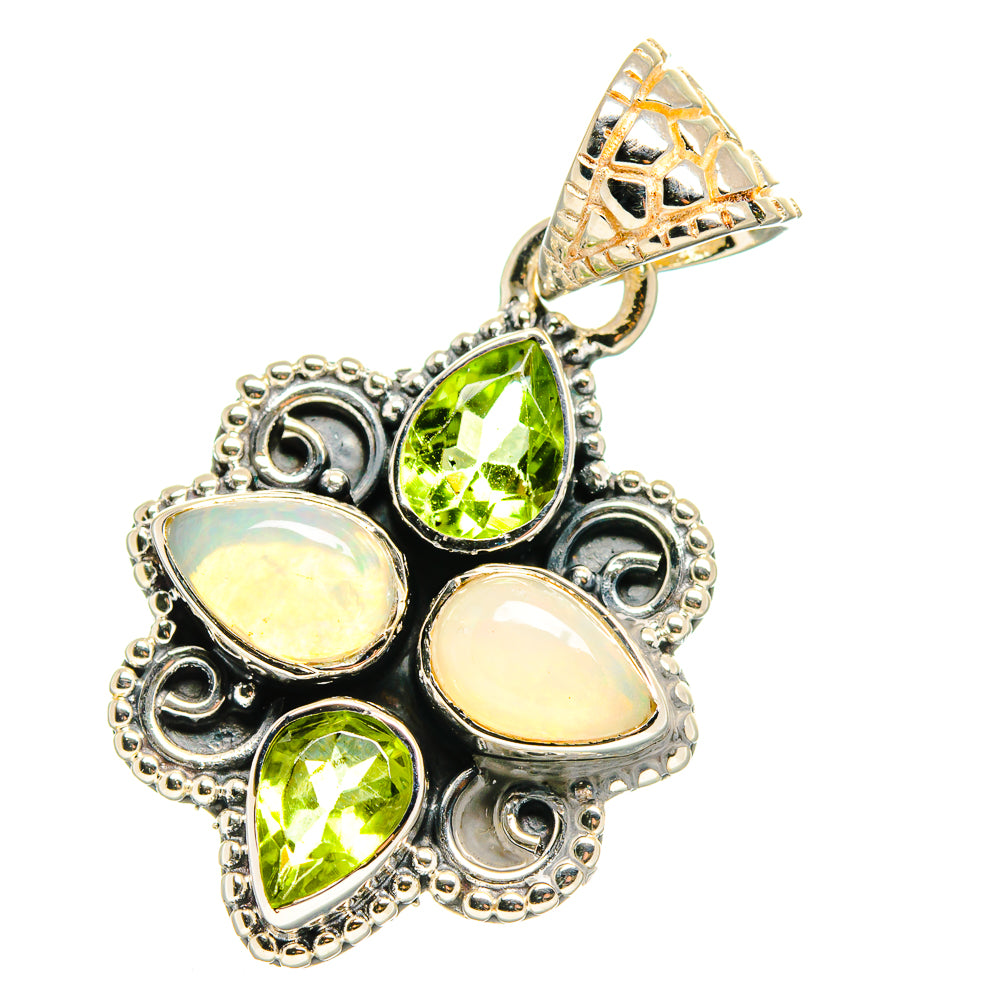 Ethiopian Opal Pendants handcrafted by Anasilvercos - PD17611