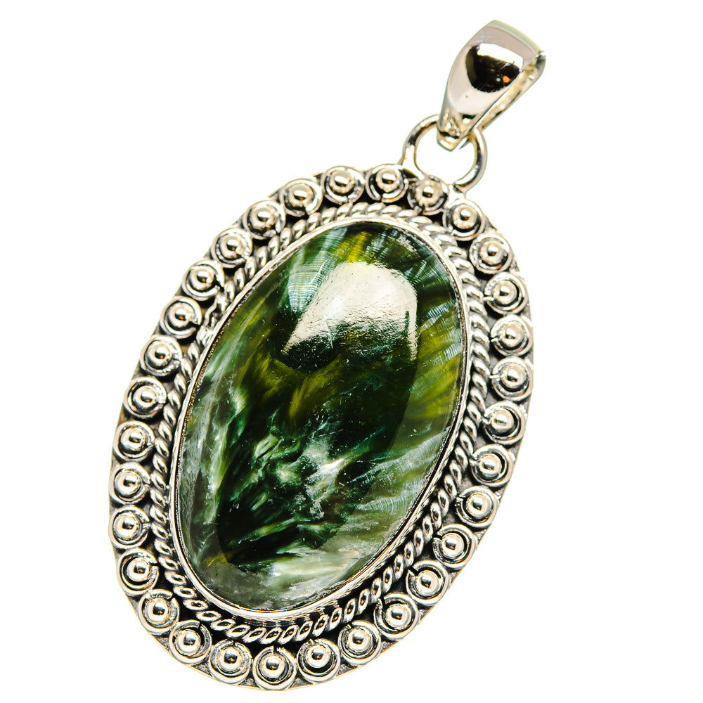 Seraphinite Pendants handcrafted by Anasilvercos - PD17613
