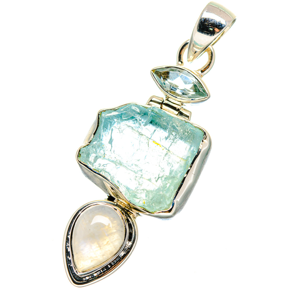 Aquamarine Pendants handcrafted by Anasilvercos - PD17621
