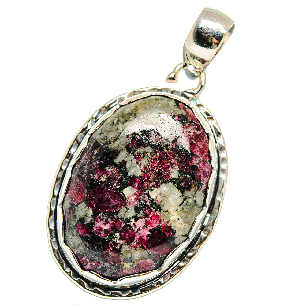 Russian Eudialyte Pendants handcrafted by Anasilvercos - PD17622
