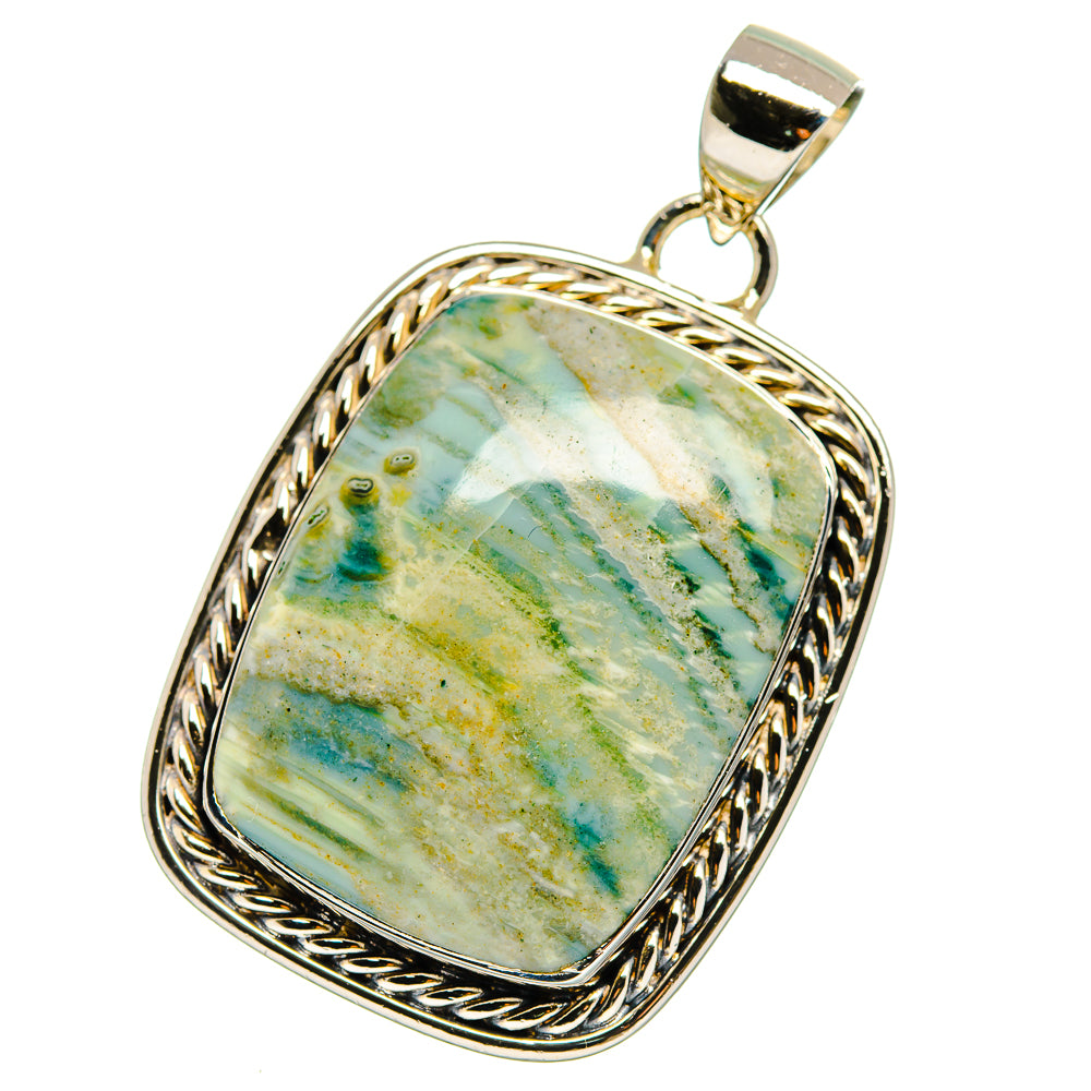 Blue Scheelite Pendants handcrafted by Anasilvercos - PD17633