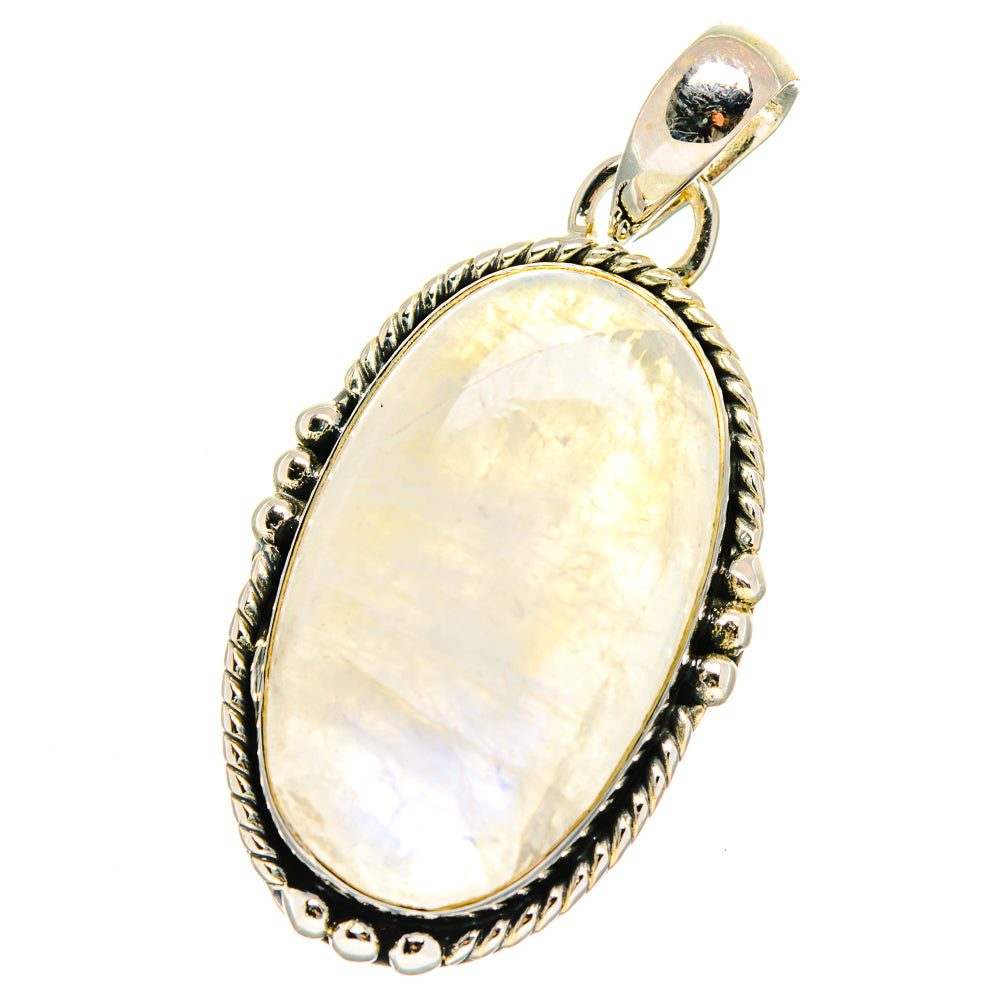 Rainbow Moonstone Pendants handcrafted by Anasilvercos - PD17639