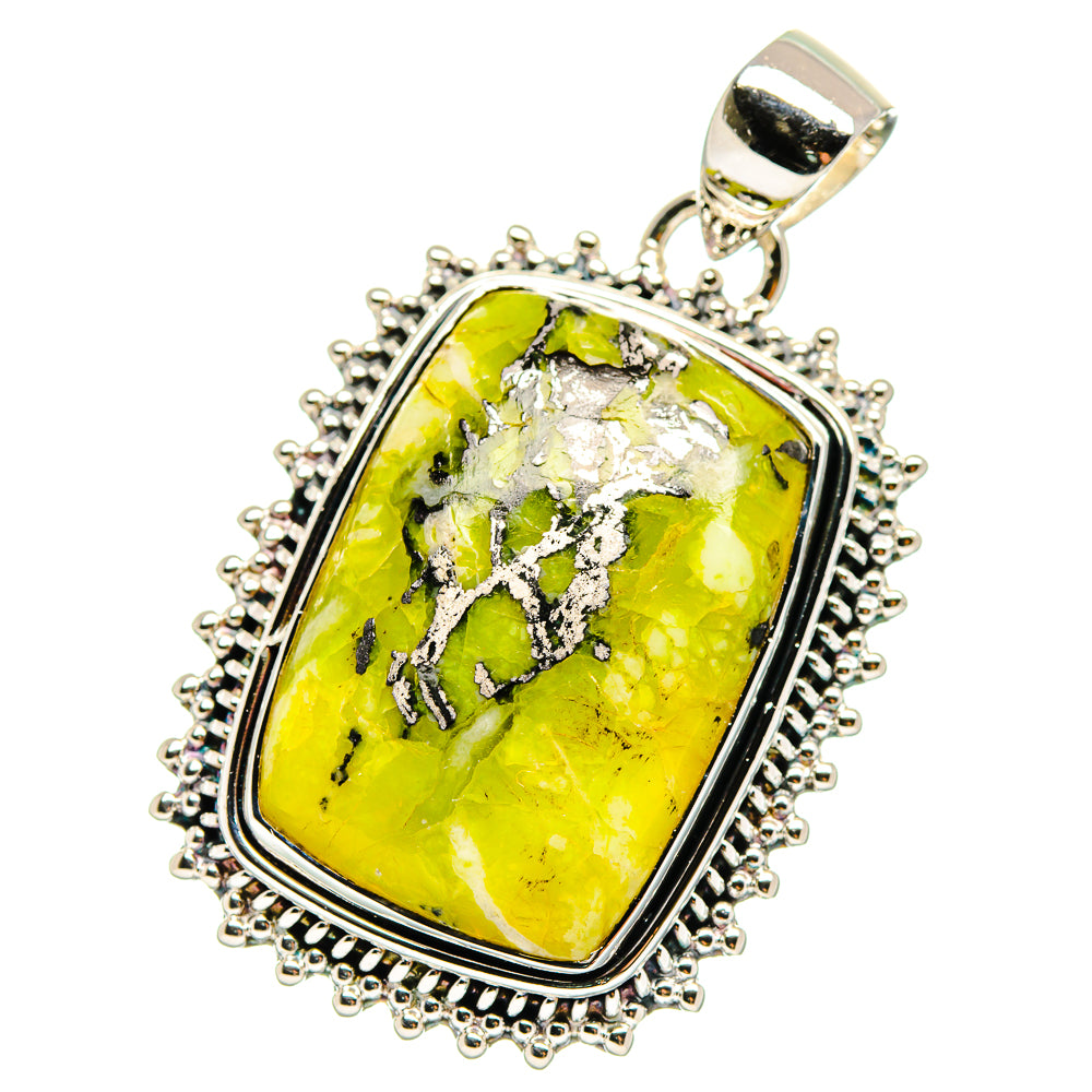 African Green Opal Pendants handcrafted by Anasilvercos - PD17647