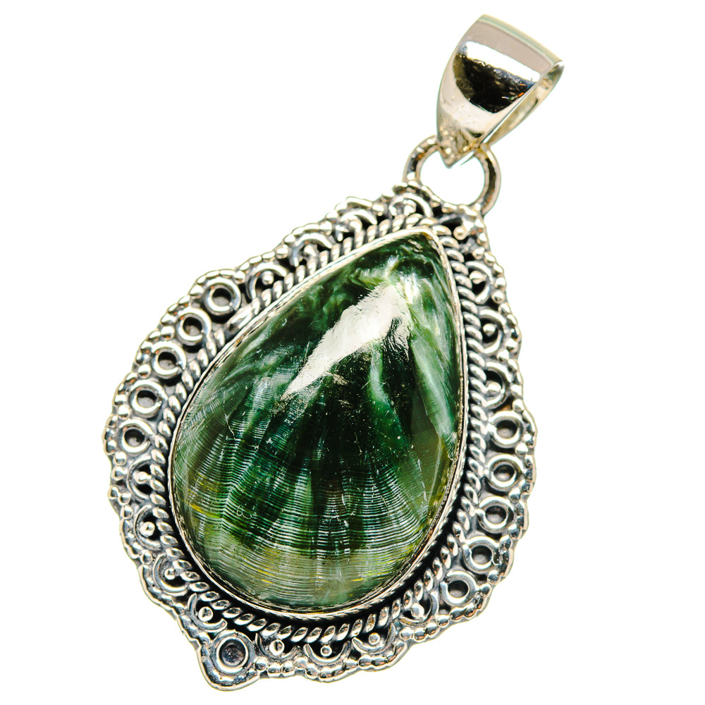 Seraphinite Pendants handcrafted by Anasilvercos - PD17652