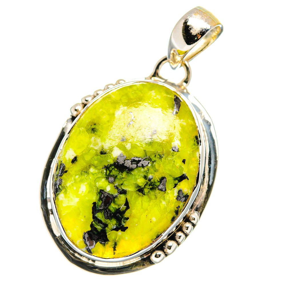 African Green Opal Pendants handcrafted by Anasilvercos - PD17668