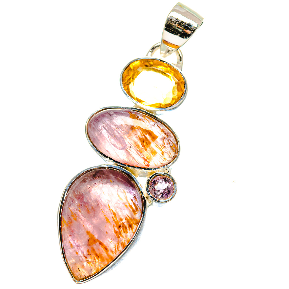 Cacoxenite Amethyst Pendants handcrafted by Anasilvercos - PD17688