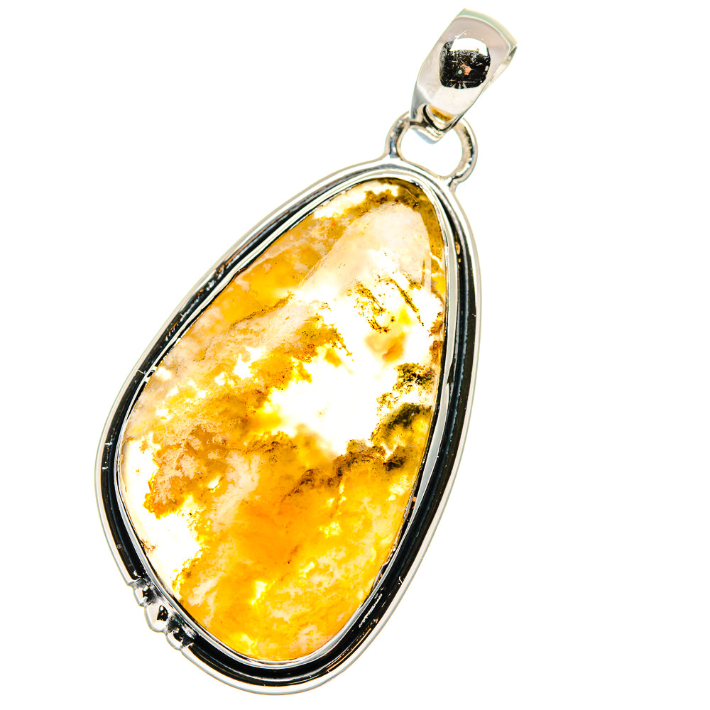 Plume Agate Pendants handcrafted by Anasilvercos - PD17692