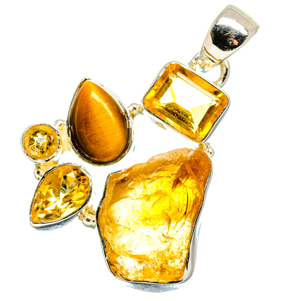 Citrine Pendants handcrafted by Anasilvercos - PD17696