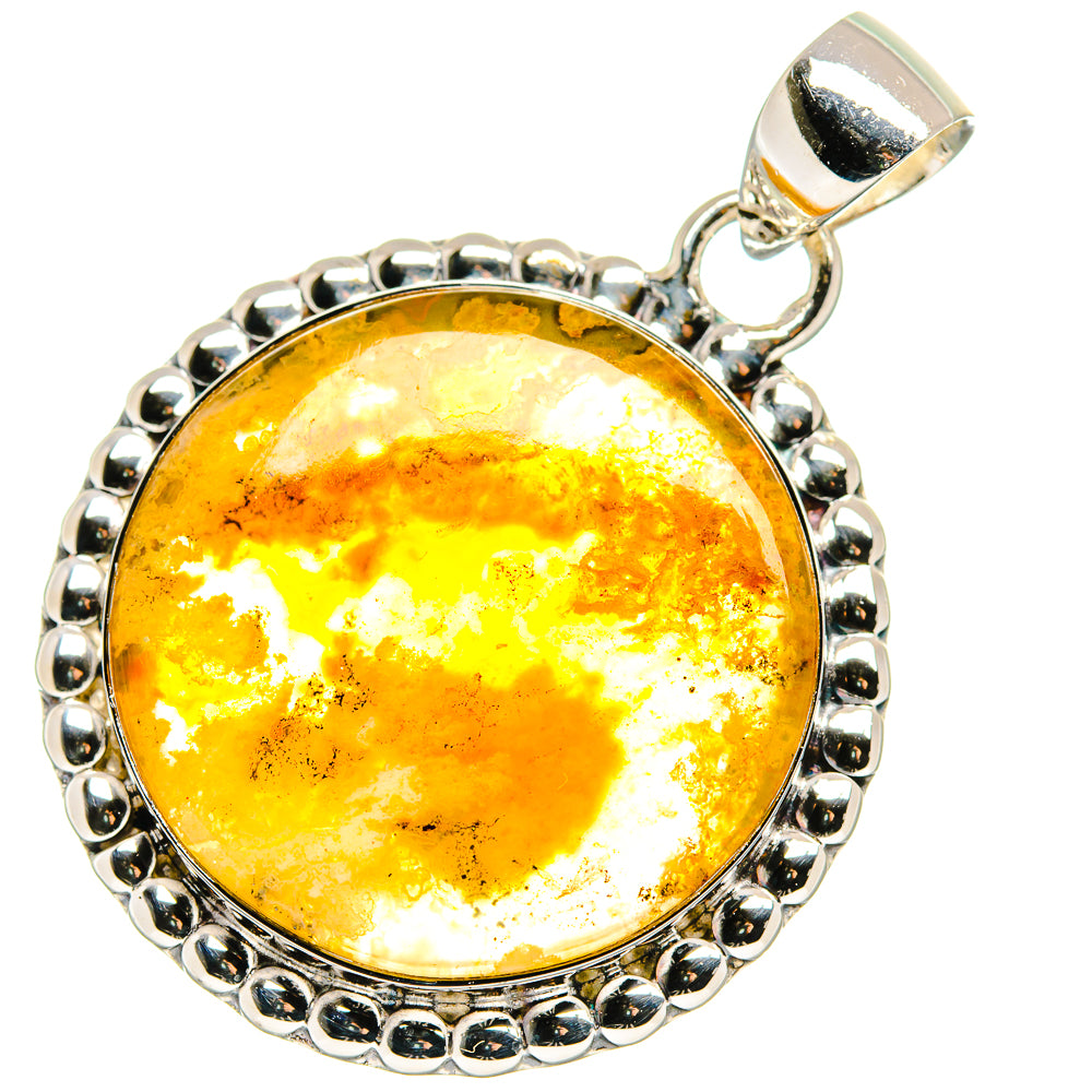 Plume Agate Pendants handcrafted by Anasilvercos - PD17703