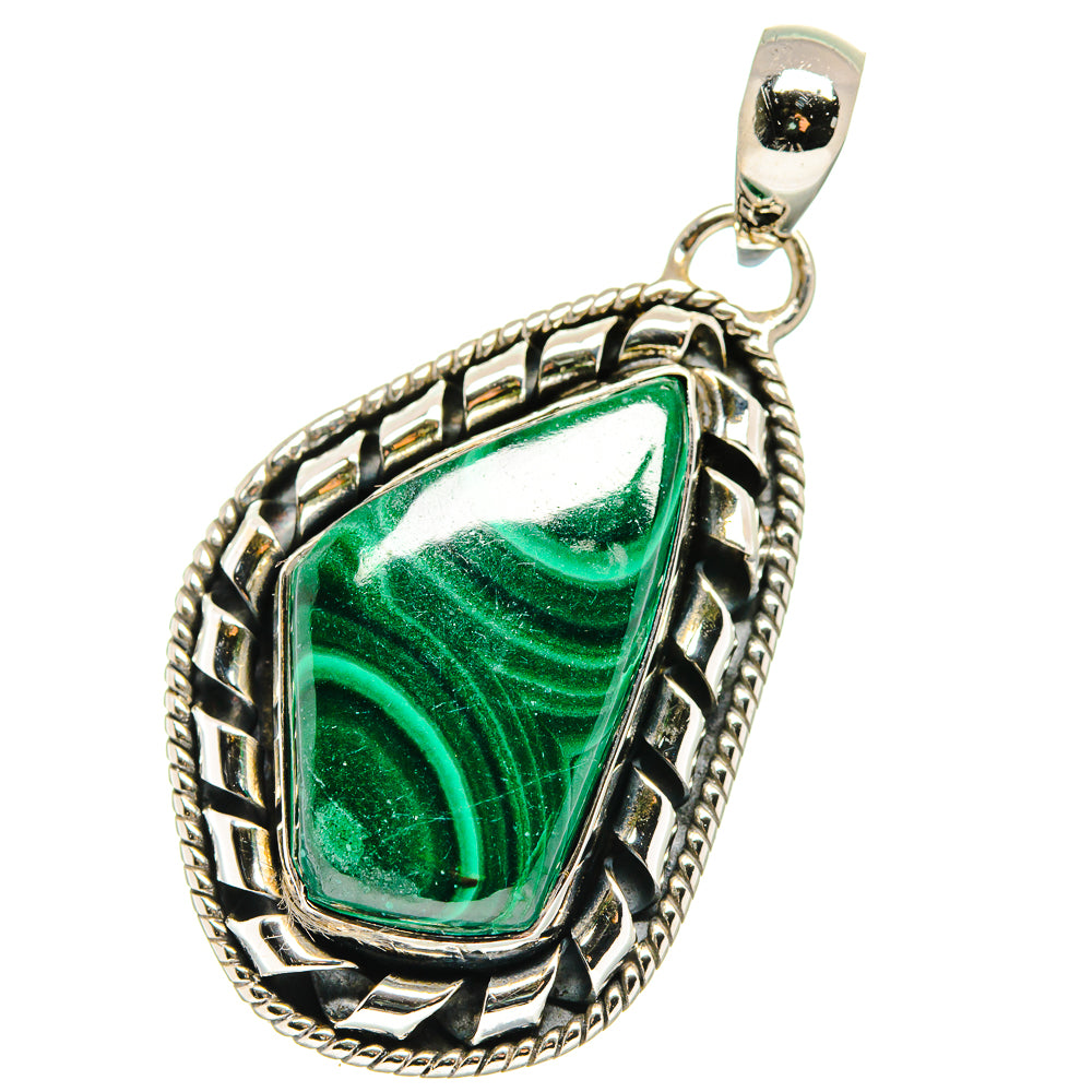 Malachite Pendants handcrafted by Anasilvercos - PD17710