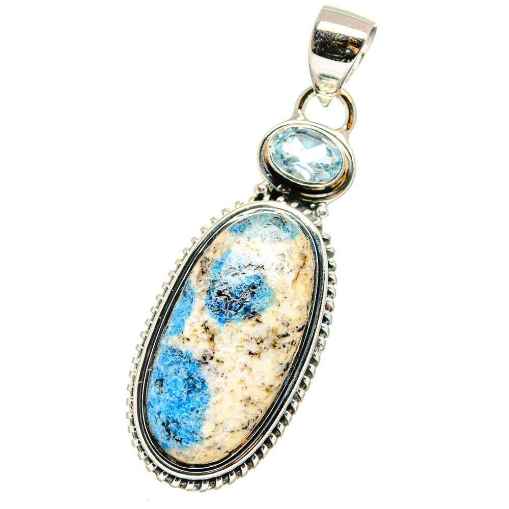K2 Blue Azurite Pendants handcrafted by Anasilvercos - PD17714