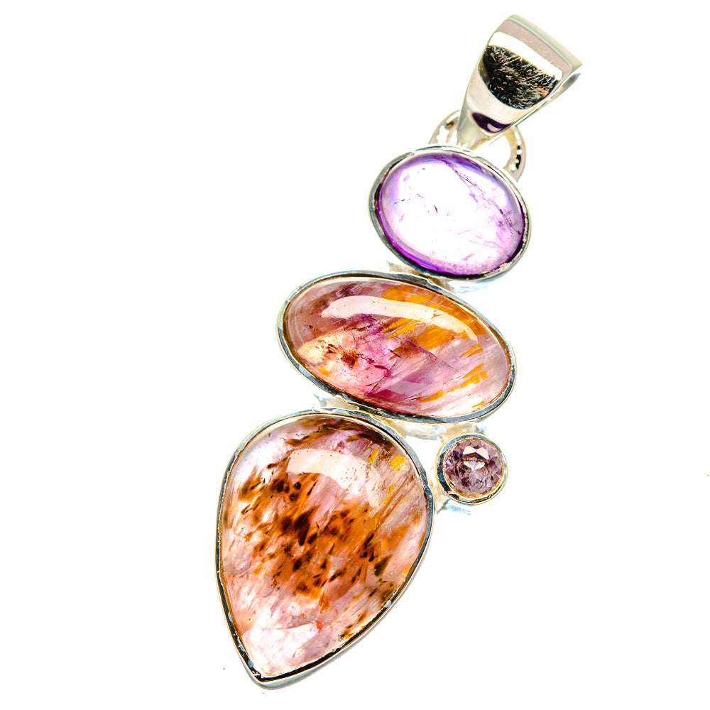 Cacoxenite Amethyst Pendants handcrafted by Anasilvercos - PD17721