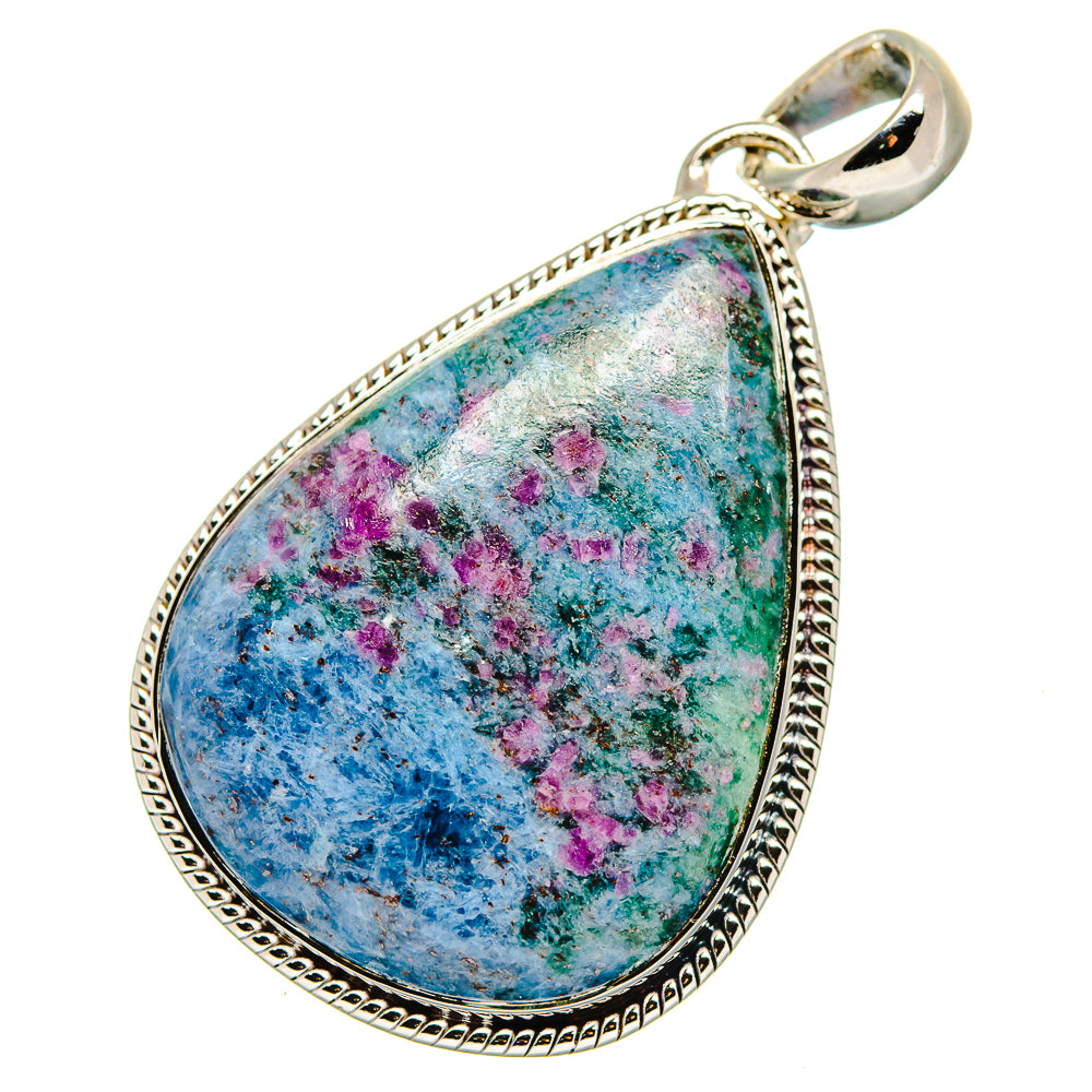 Ruby Fuchsite Pendants handcrafted by Anasilvercos - PD17724