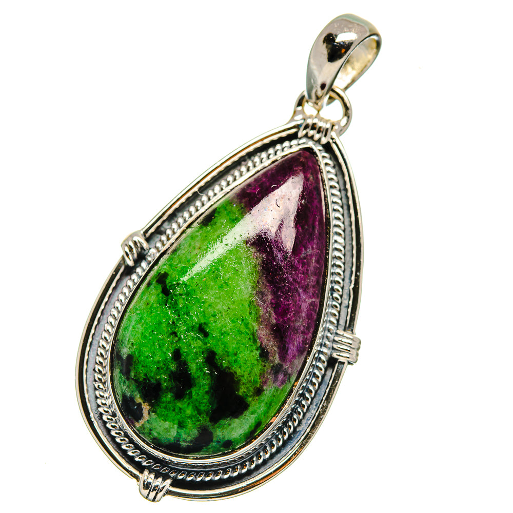Ruby Zoisite Pendants handcrafted by Anasilvercos - PD17757