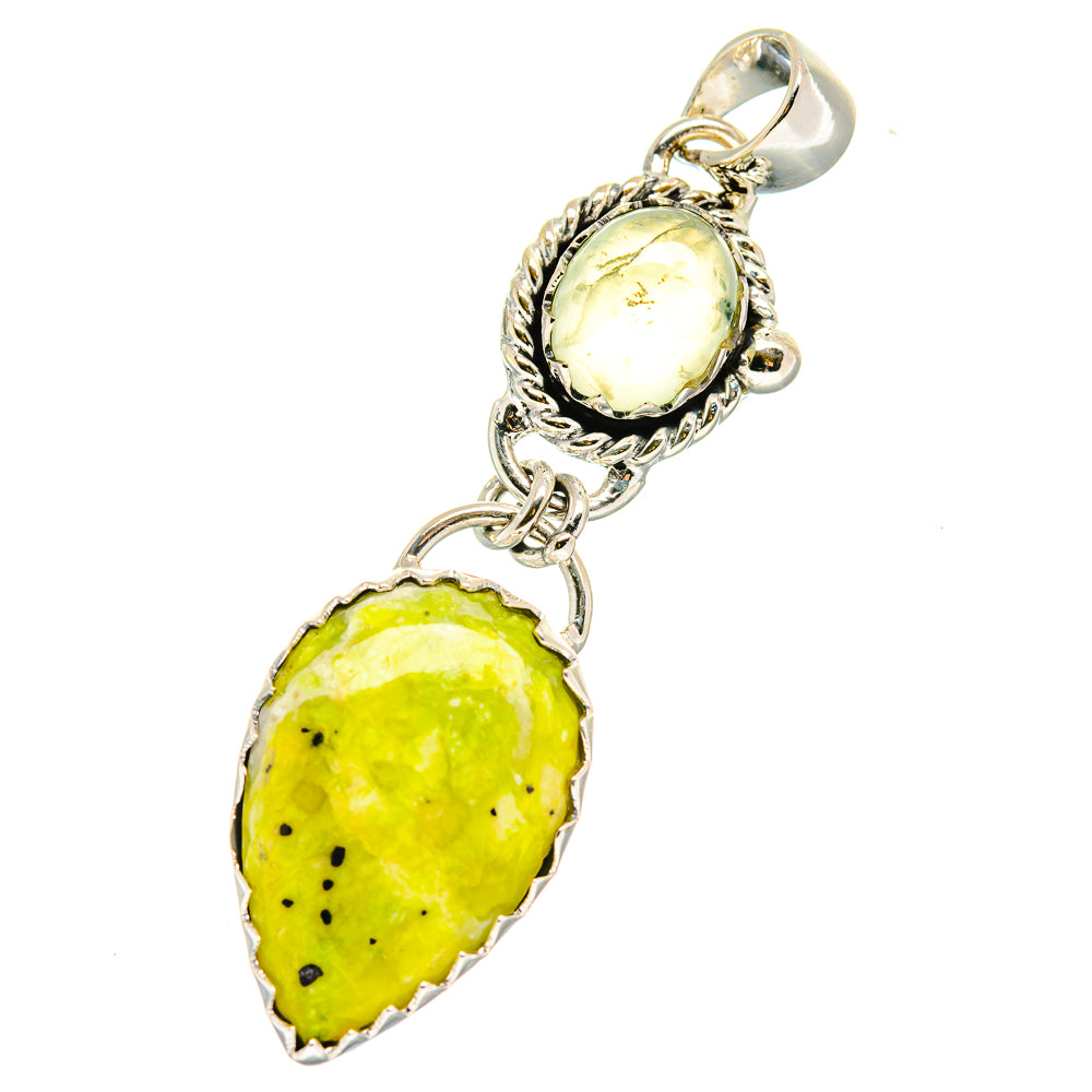 African Green Opal Pendants handcrafted by Anasilvercos - PD17761