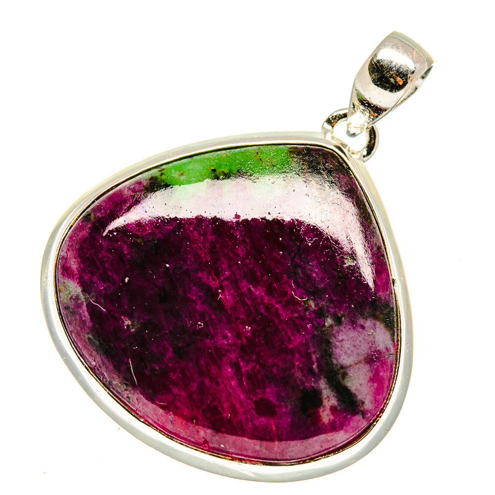 Ruby Zoisite Pendants handcrafted by Anasilvercos - PD17762