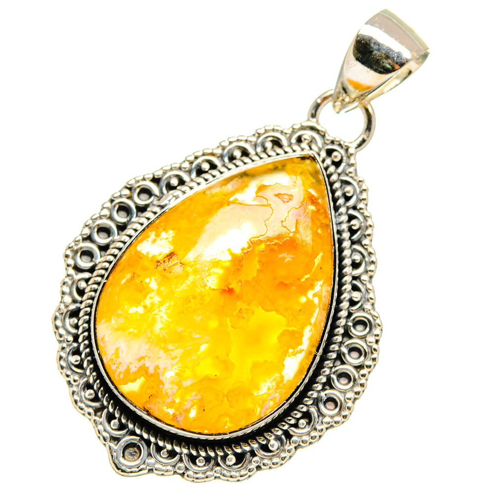 Plume Agate Pendants handcrafted by Anasilvercos - PD17778 - Photo 2