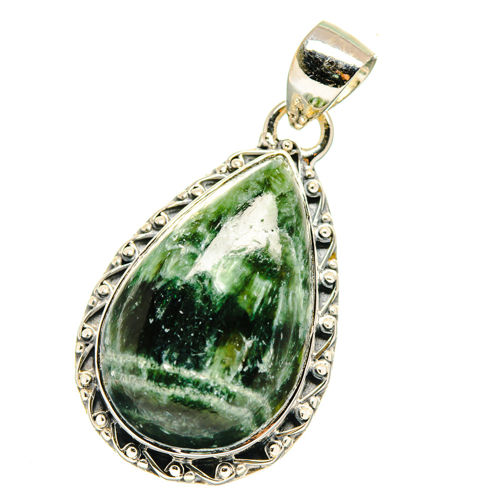 Seraphinite Pendants handcrafted by Anasilvercos - PD17784