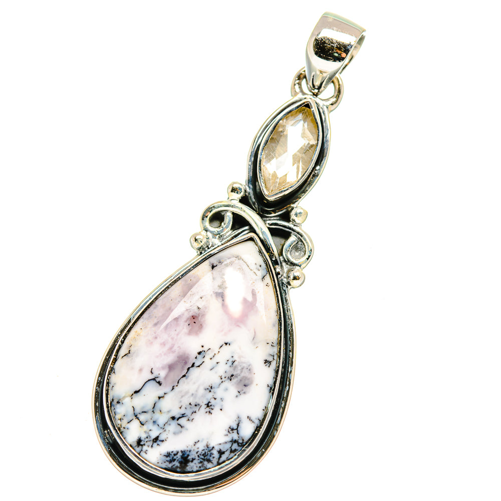 Dendritic Opal Pendants handcrafted by Anasilvercos - PD17798