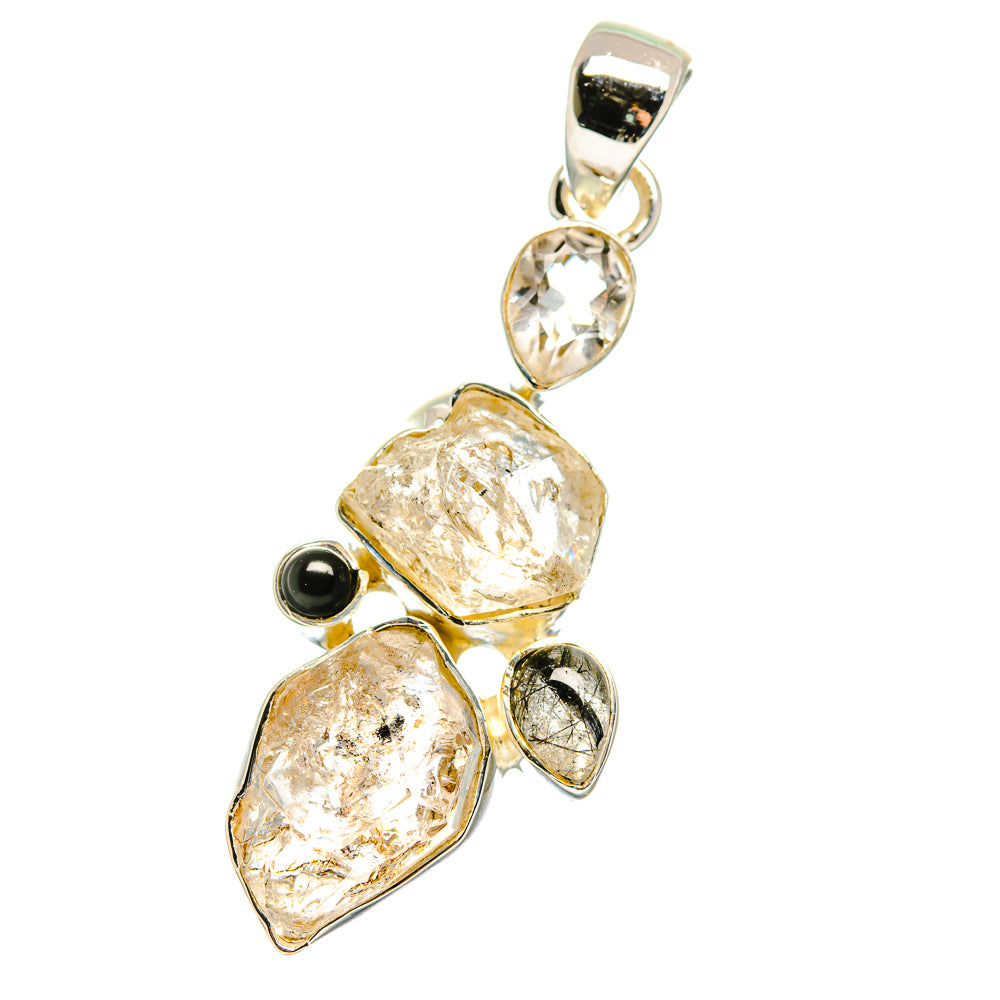 Herkimer Diamond Pendants handcrafted by Anasilvercos - PD17806
