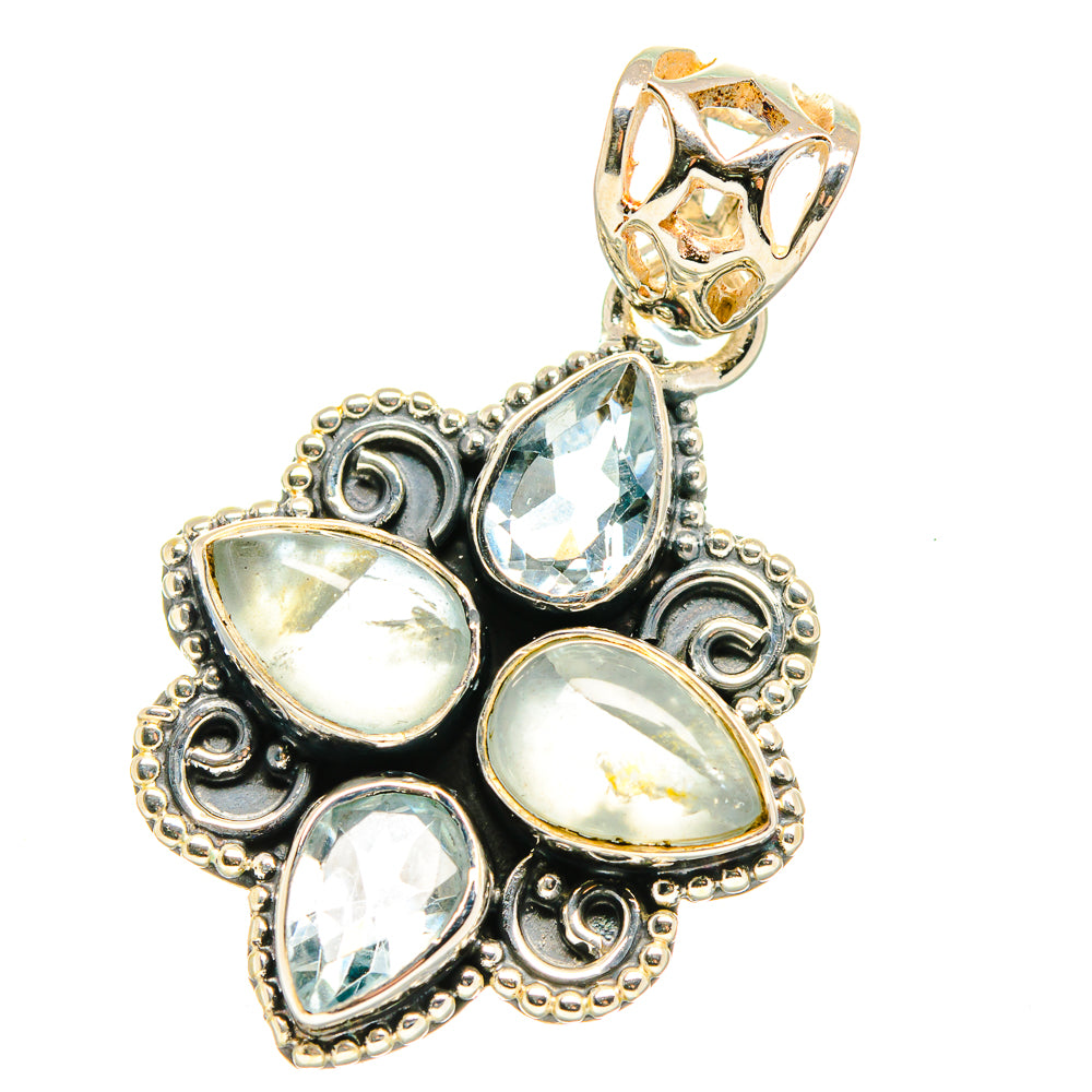Aquamarine Pendants handcrafted by Anasilvercos - PD17813