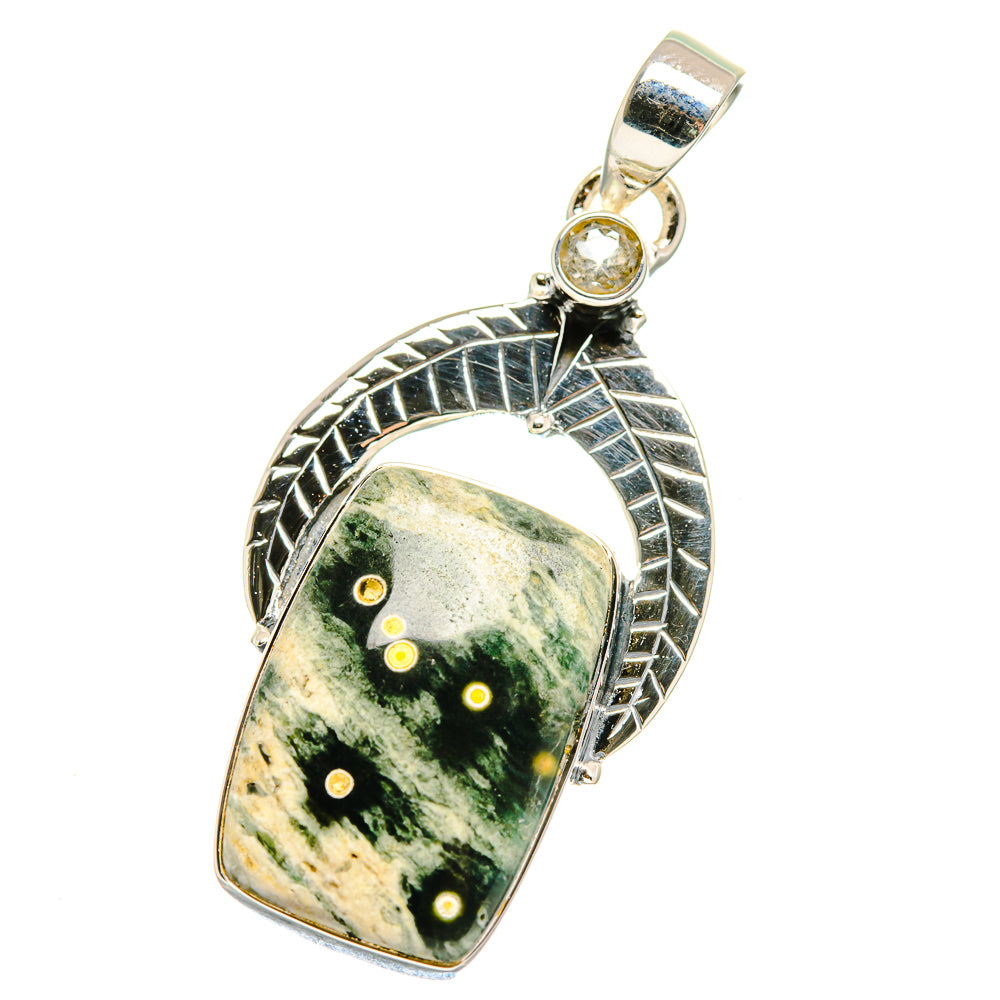 Ocean Jasper Pendants handcrafted by Anasilvercos - PD17815