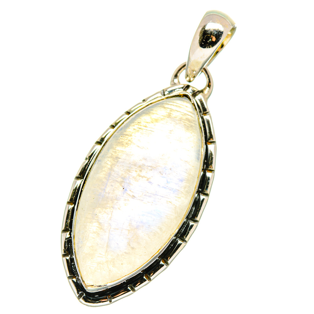 Rainbow Moonstone Pendants handcrafted by Anasilvercos - PD17826