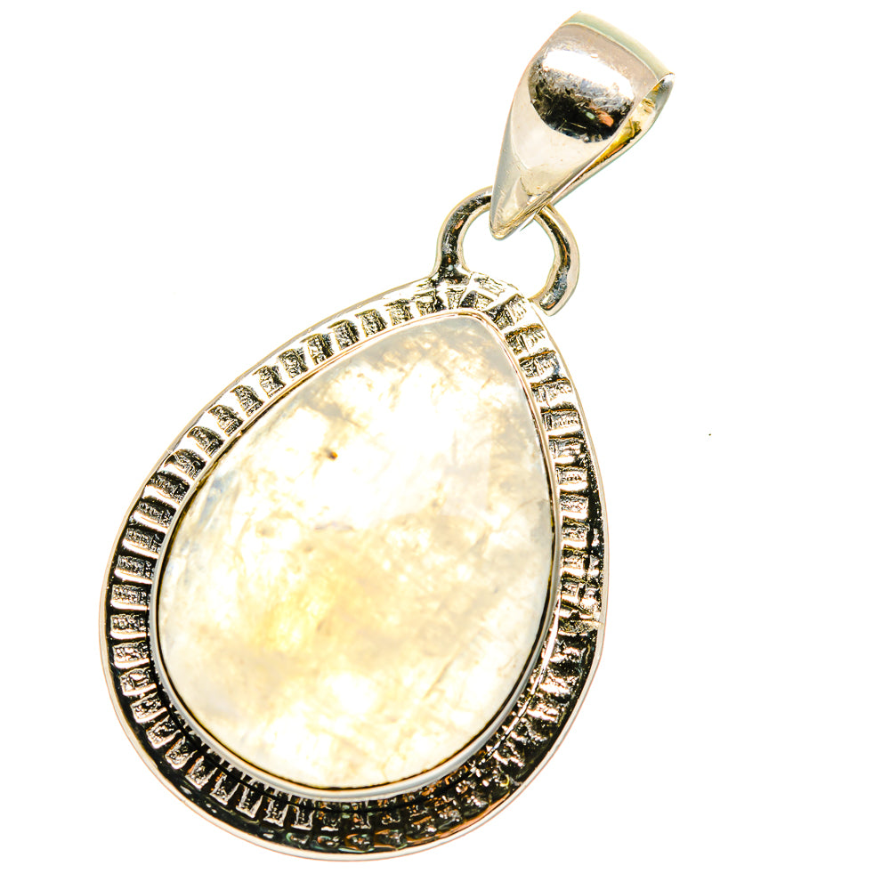 Rainbow Moonstone Pendants handcrafted by Anasilvercos - PD17828