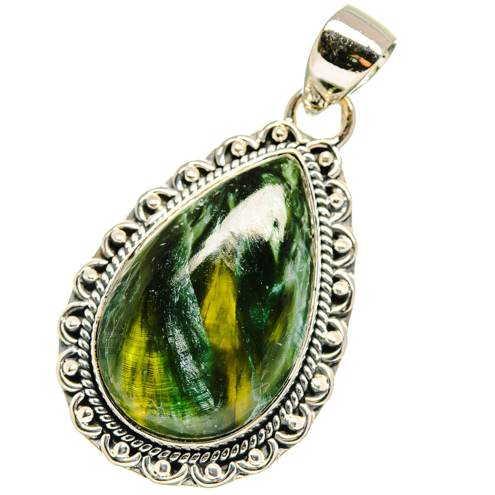 Seraphinite Pendants handcrafted by Anasilvercos - PD17832